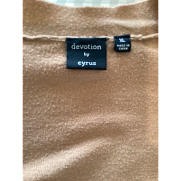 Devotion By Cyrus Beige Open Cardigan Women XL - Picture 6 of 6